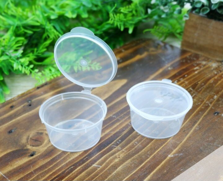 802543da4ffdc4884567982ddd3975db.jpg_720x720q80 60ml Tubs With Hinged Lids - Pack of 25 - Image 1