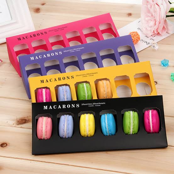 Macaron box each - 23cm by 9.5cm - Image 1