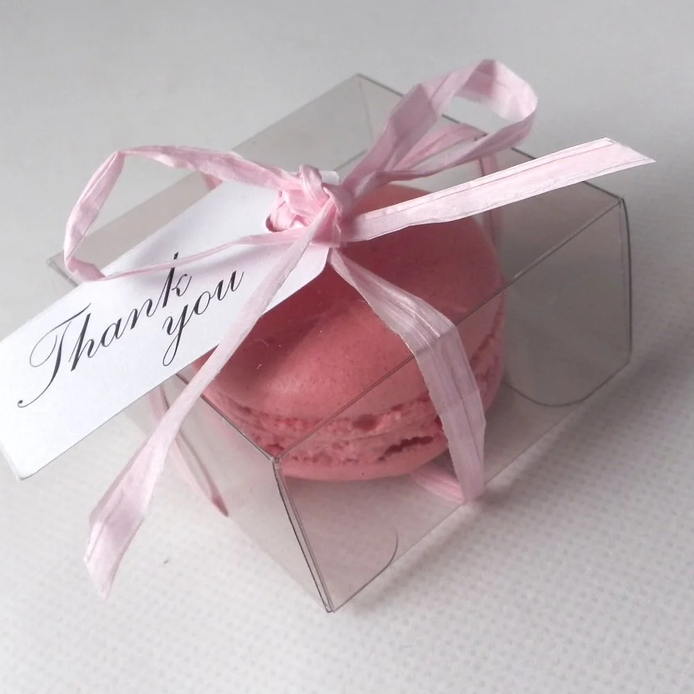 PVC Packaging 5cm By 5cm By 2cm - Fits 1 Macaron - Pack of 10 - Image 1